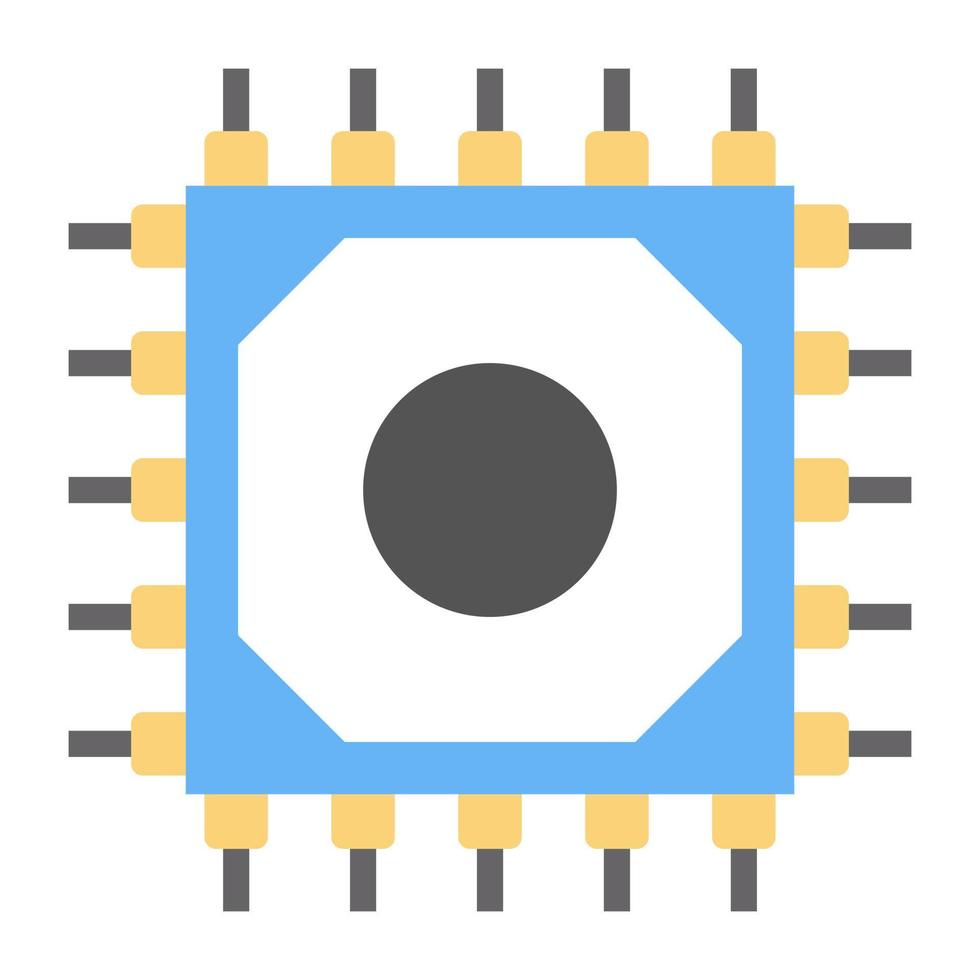 Trendy Microprocessor Concepts vector