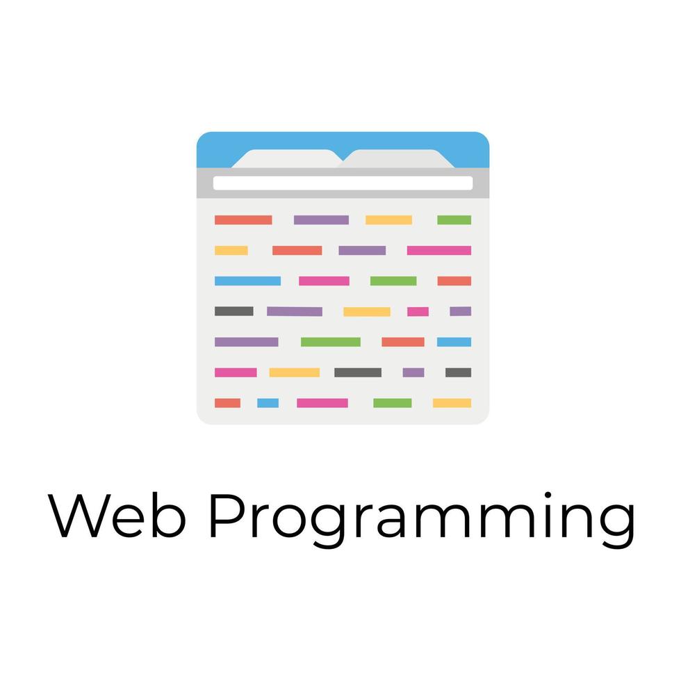 Trendy Web Programming vector