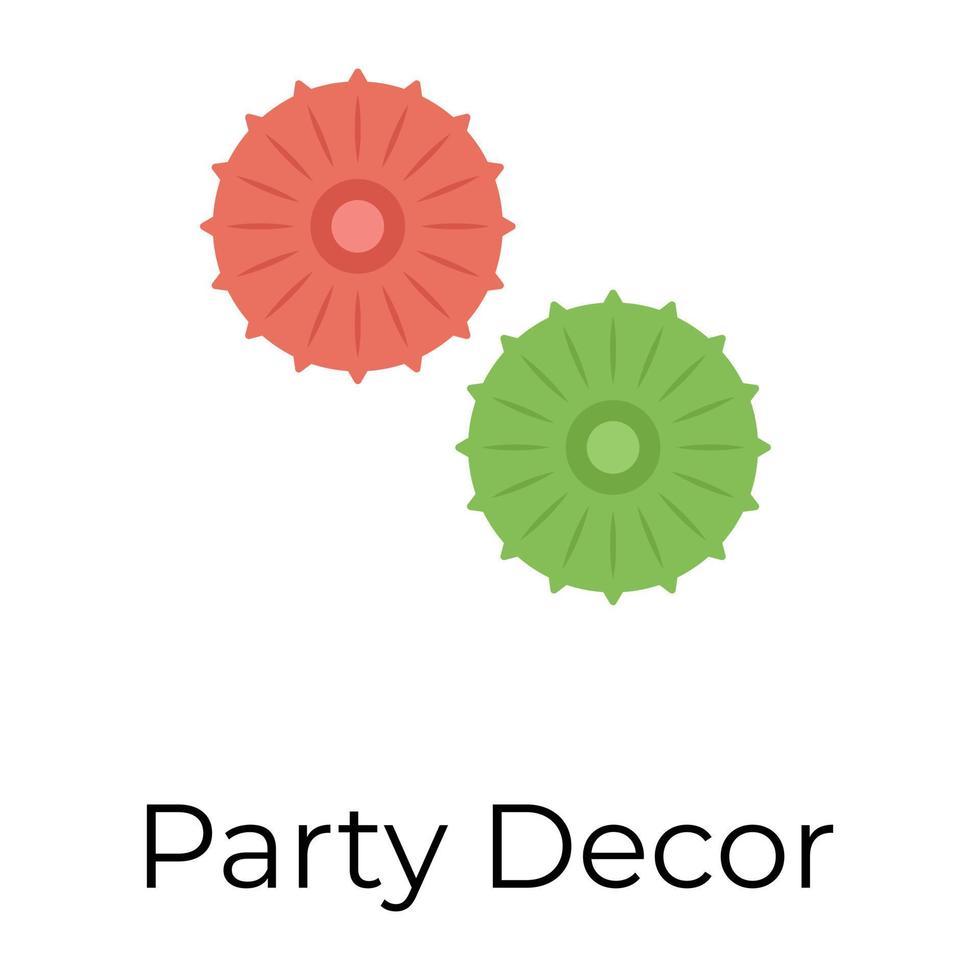 Trendy Party Decor vector