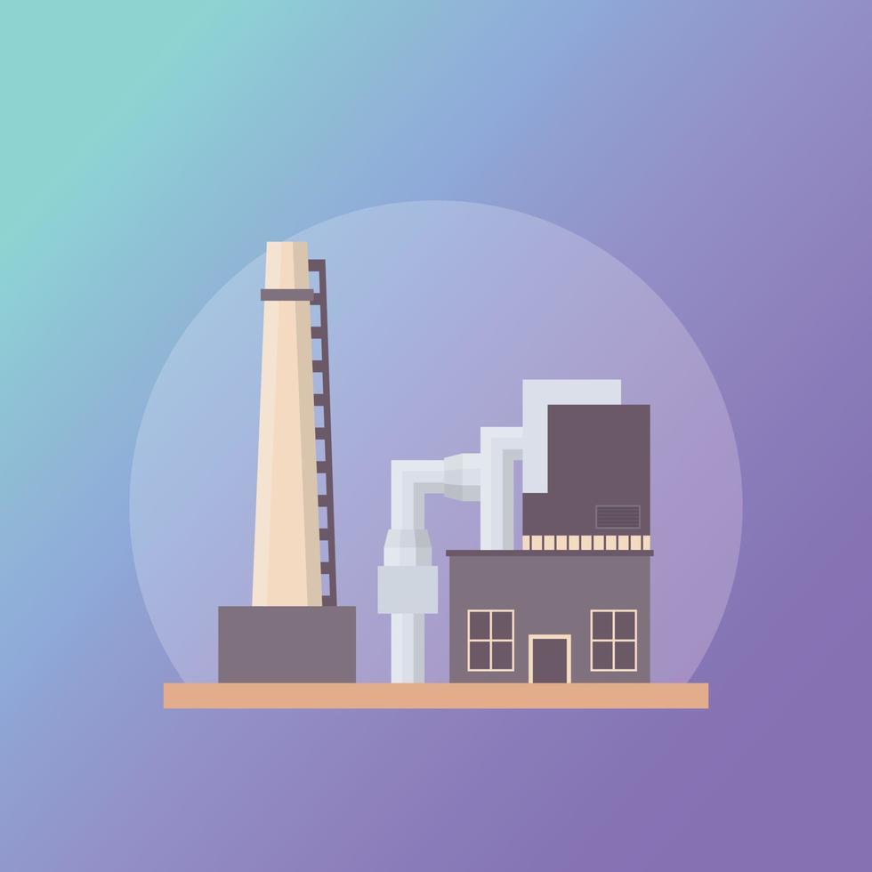 Trendy Power Plant vector