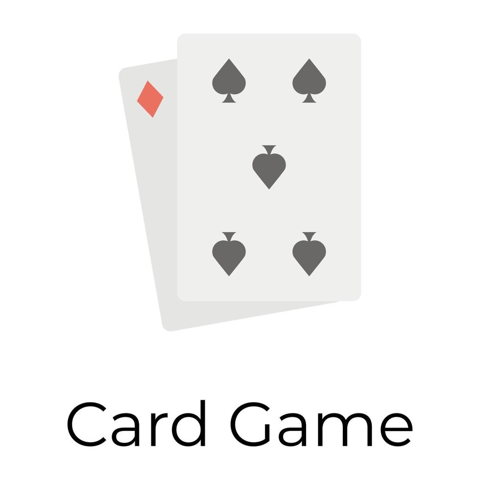 Trendy Card Game vector