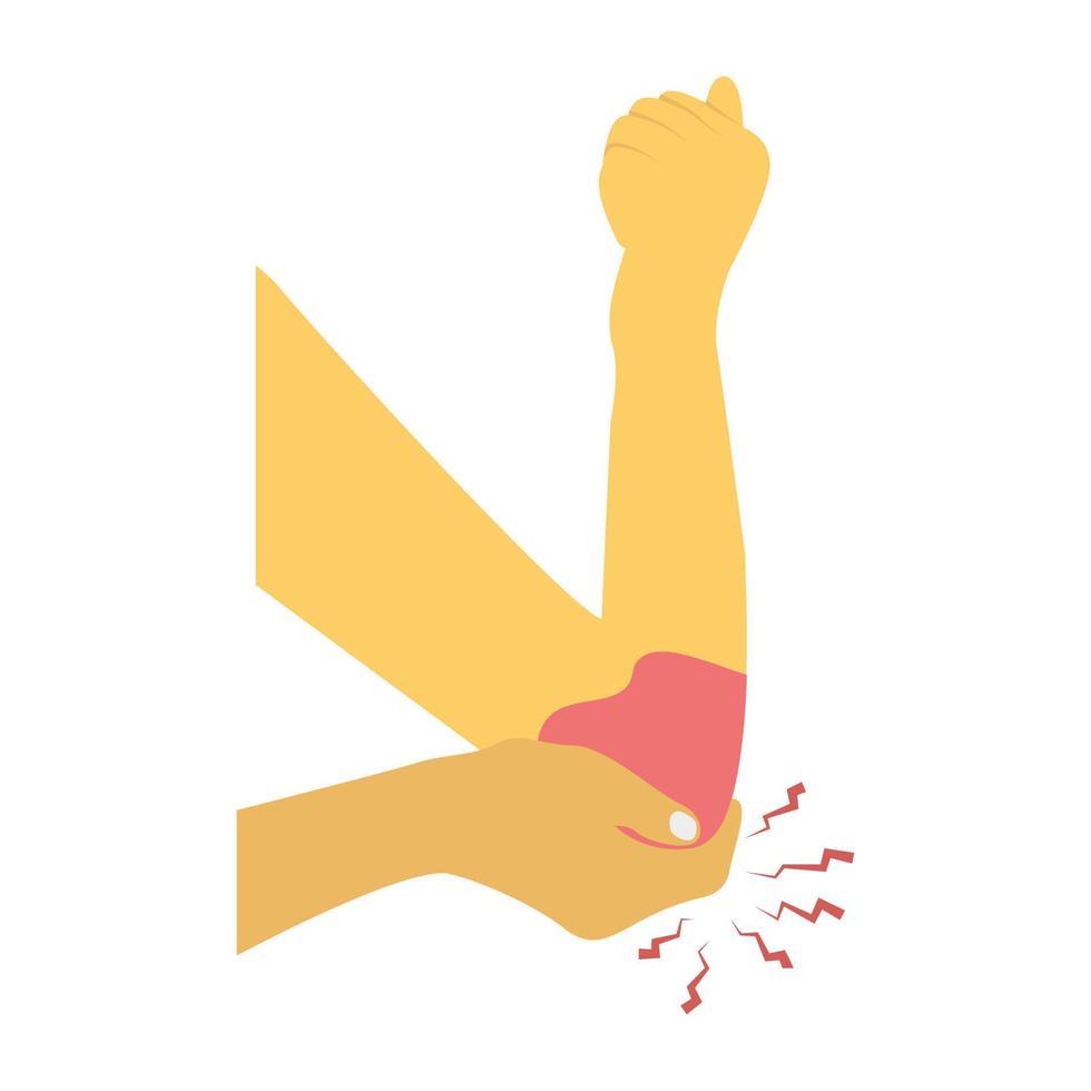 Trendy Elbow Bleeding vector