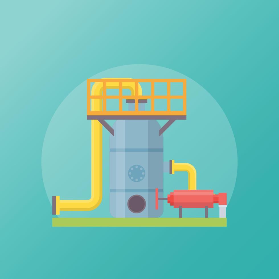 Trendy Water Reservoir vector