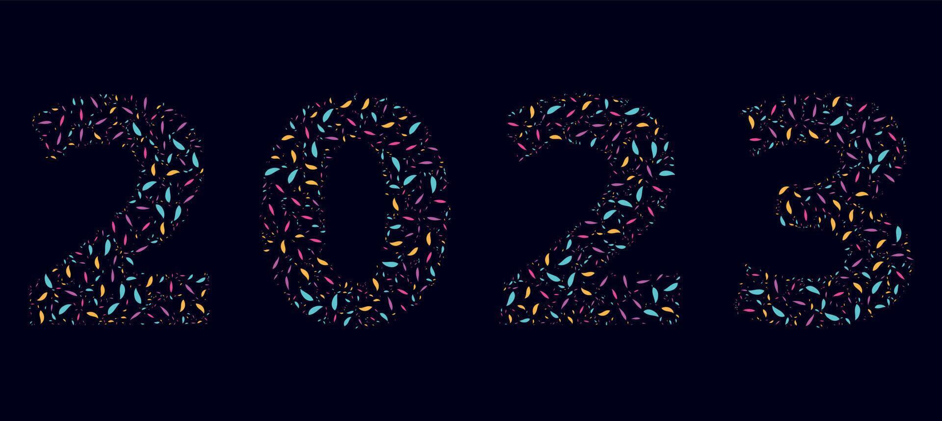 pattern new year party design vector