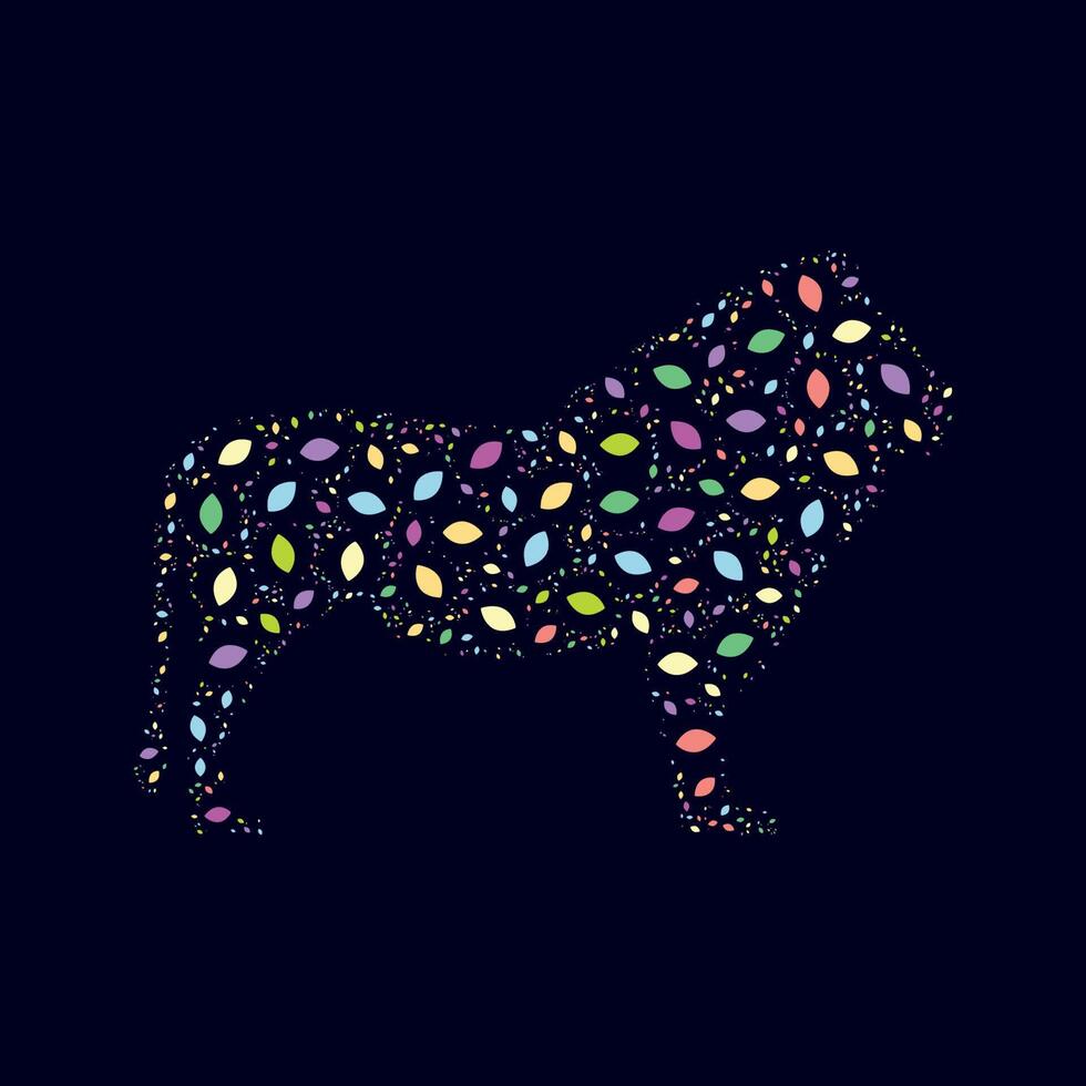lion design art animal design vector