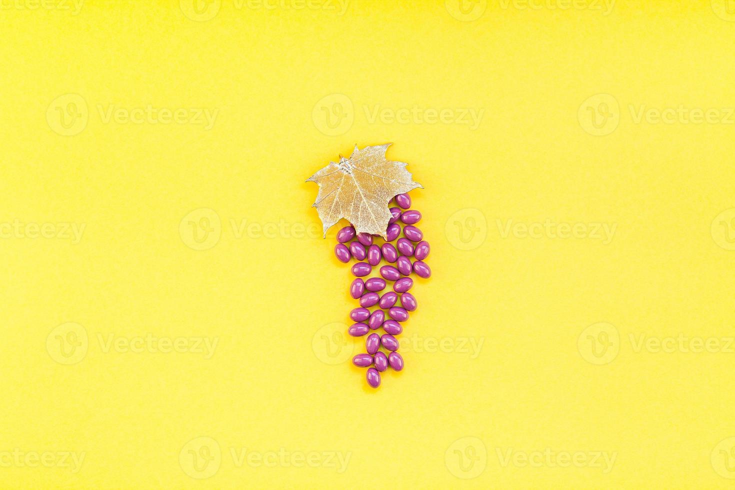 Nutritional supplement Grape seed extract pills photo