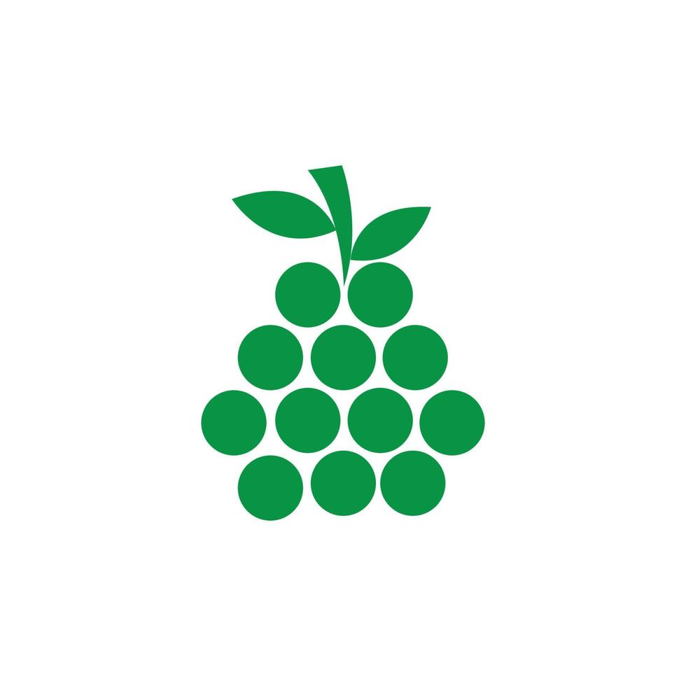 plantilla de diseño de ilustración de vector de icono de uvas