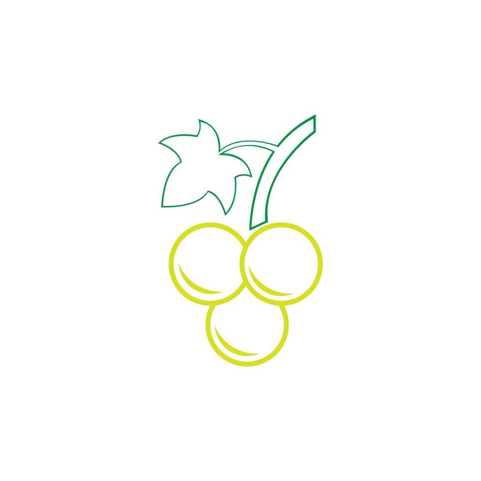 Grapes icon vector illustration design template