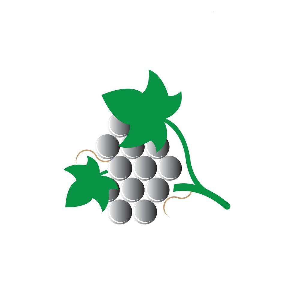 plantilla de diseño de ilustración de vector de icono de uvas