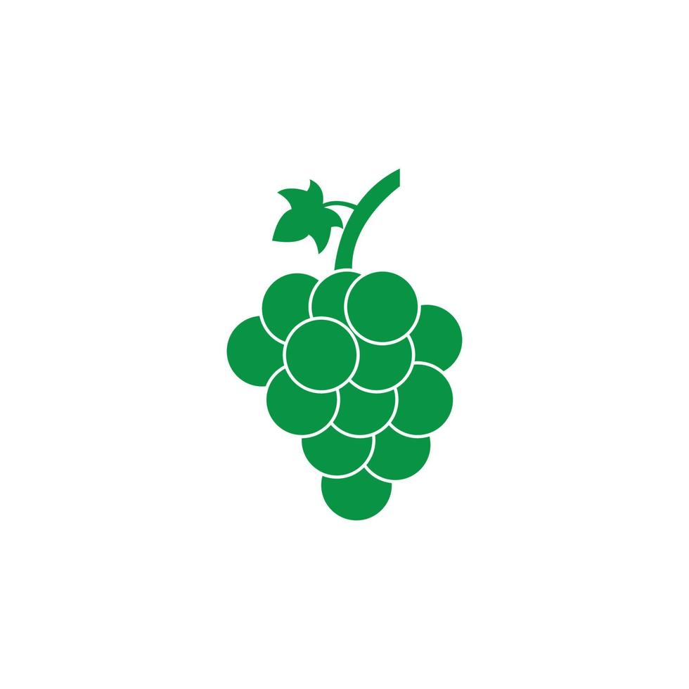 plantilla de diseño de ilustración de vector de icono de uvas