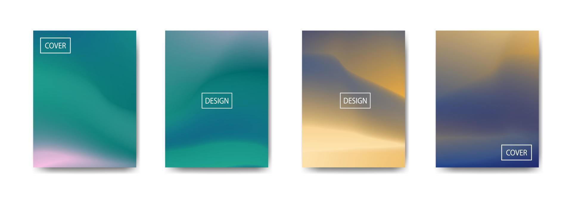set of abstract background with beautiful gradation color, colorful background for poster flyer banner backdrop.vertical banner.cool fluid background vector illustration