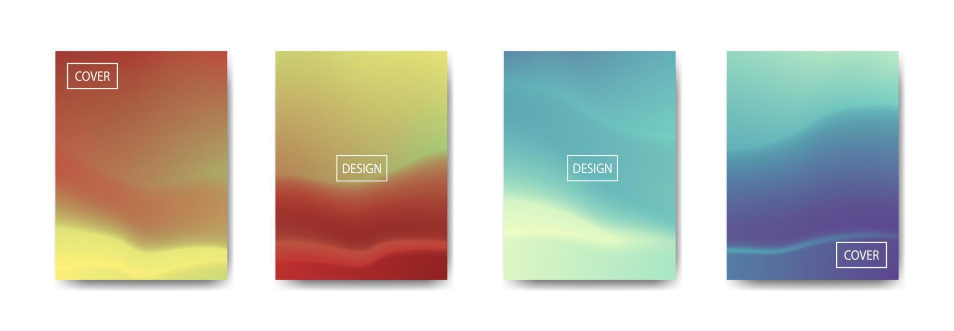 set of abstract background with beautiful gradation color, colorful background for poster flyer banner backdrop.vertical banner.cool fluid background vector illustration