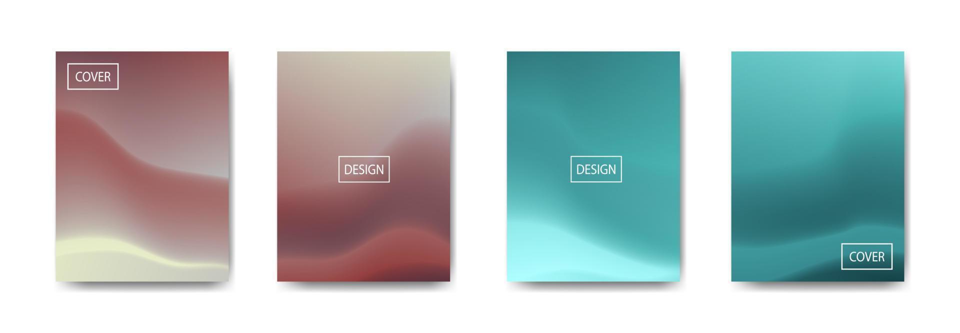 set of abstract background with beautiful gradation color, colorful background for poster flyer banner backdrop.vertical banner.cool fluid background vector illustration