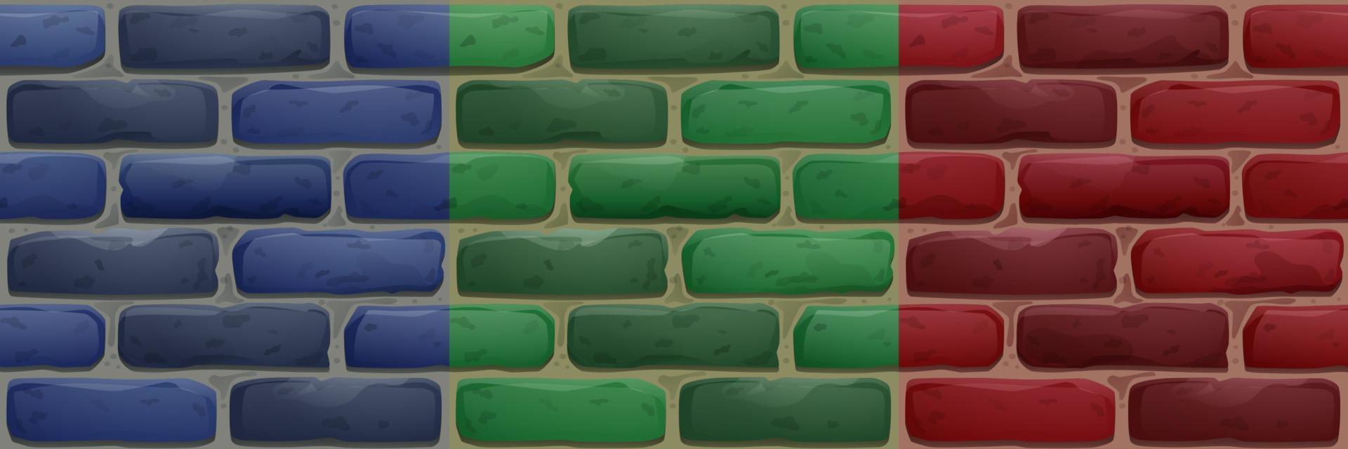 pared de ladrillo, textura de la fachada de la casa para el juego vector