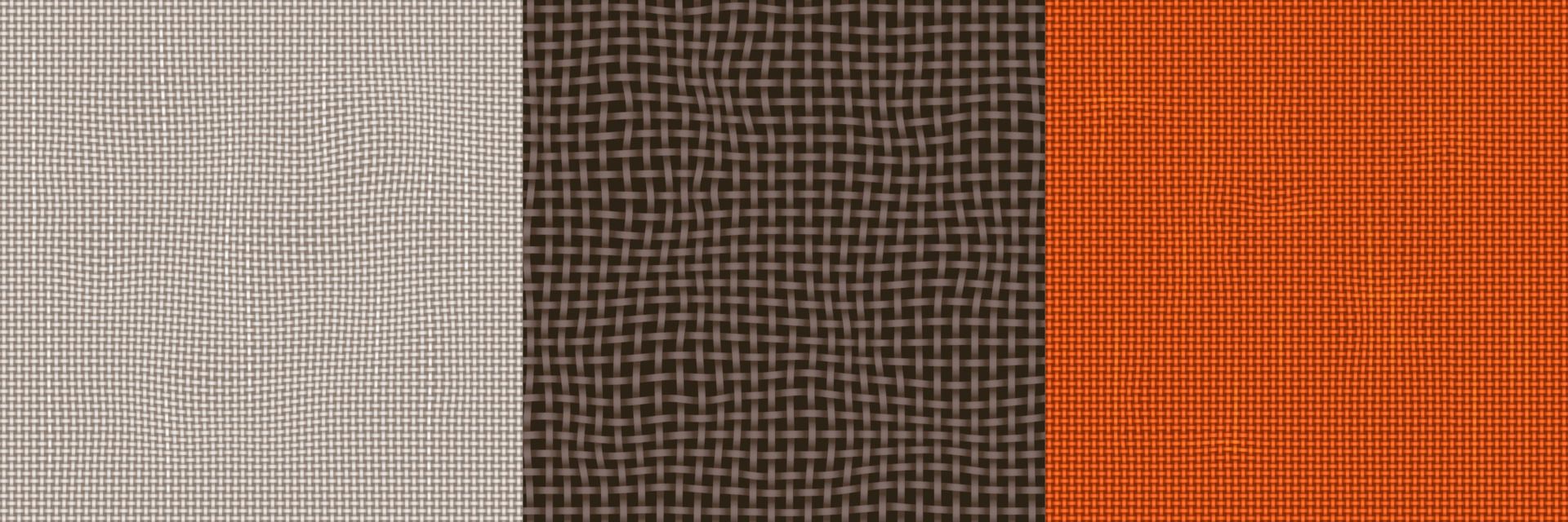 Jute fabric textures. Seamless patterns of burlap 13699534 Vector Art