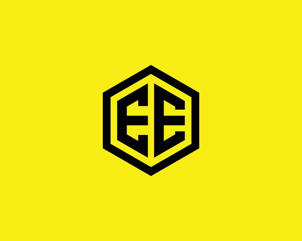 EE Logo design vector template