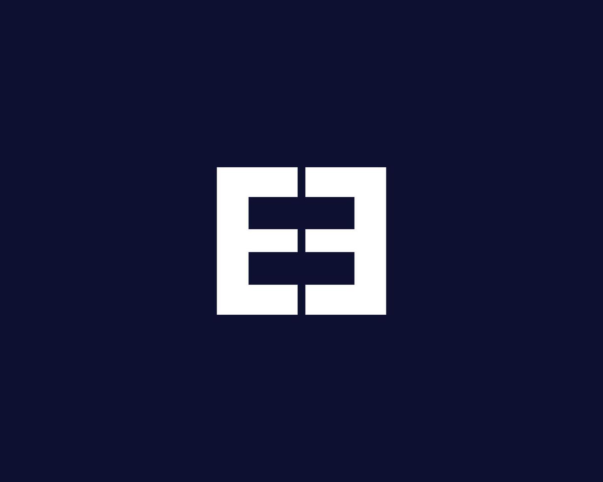 EE Logo design vector template