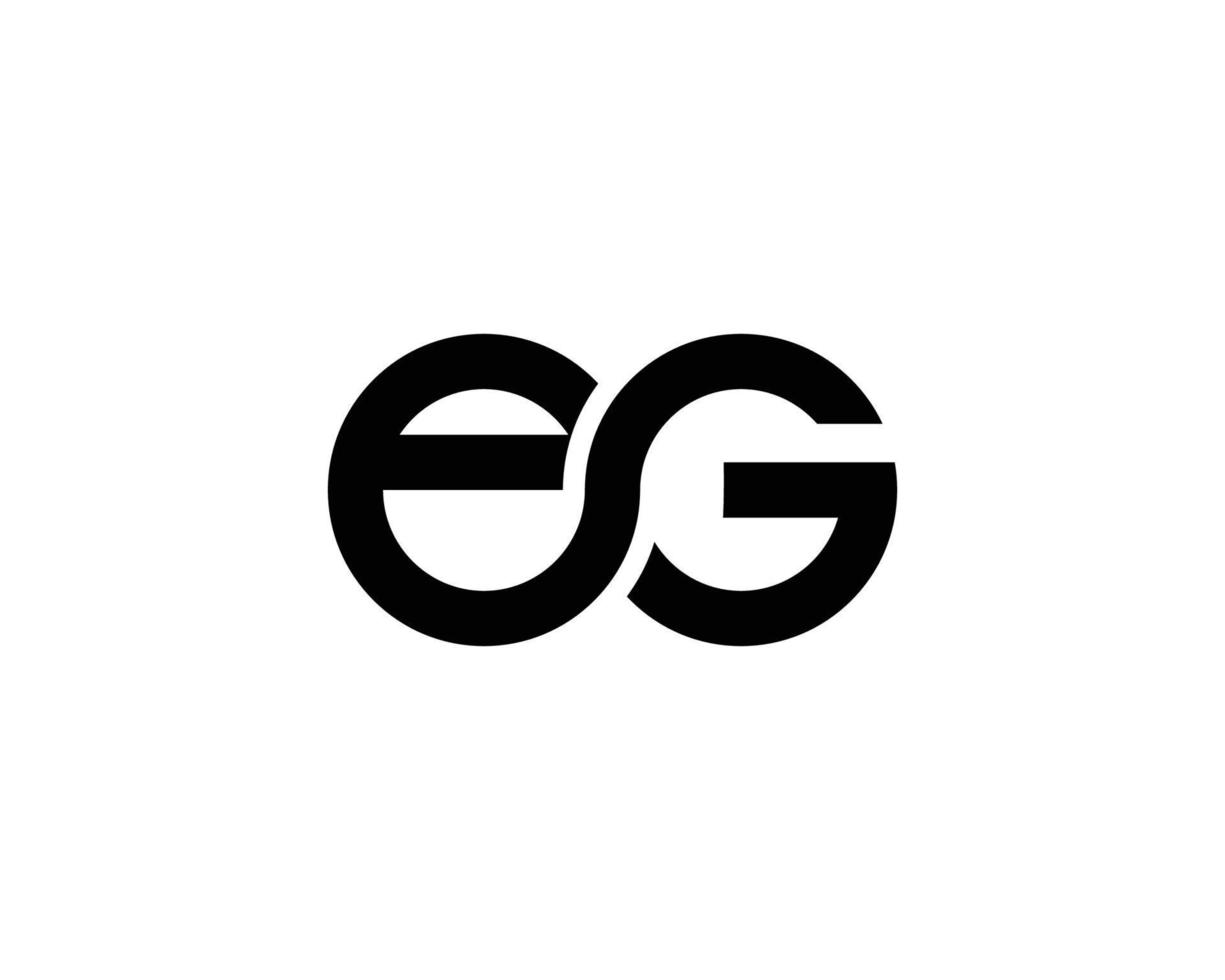 por ejemplo, plantilla de vector de diseño de logotipo ge