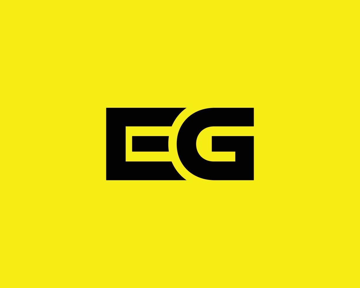 EG GE Logo design vector template