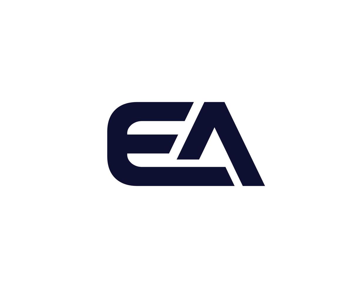 EA AE logo design vector template