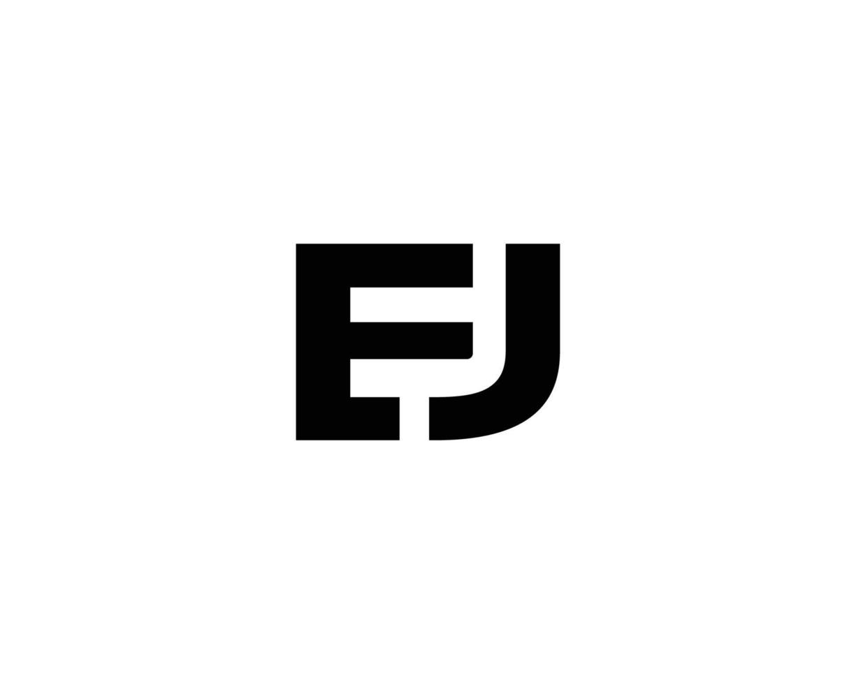 EJ JE logo design vector template