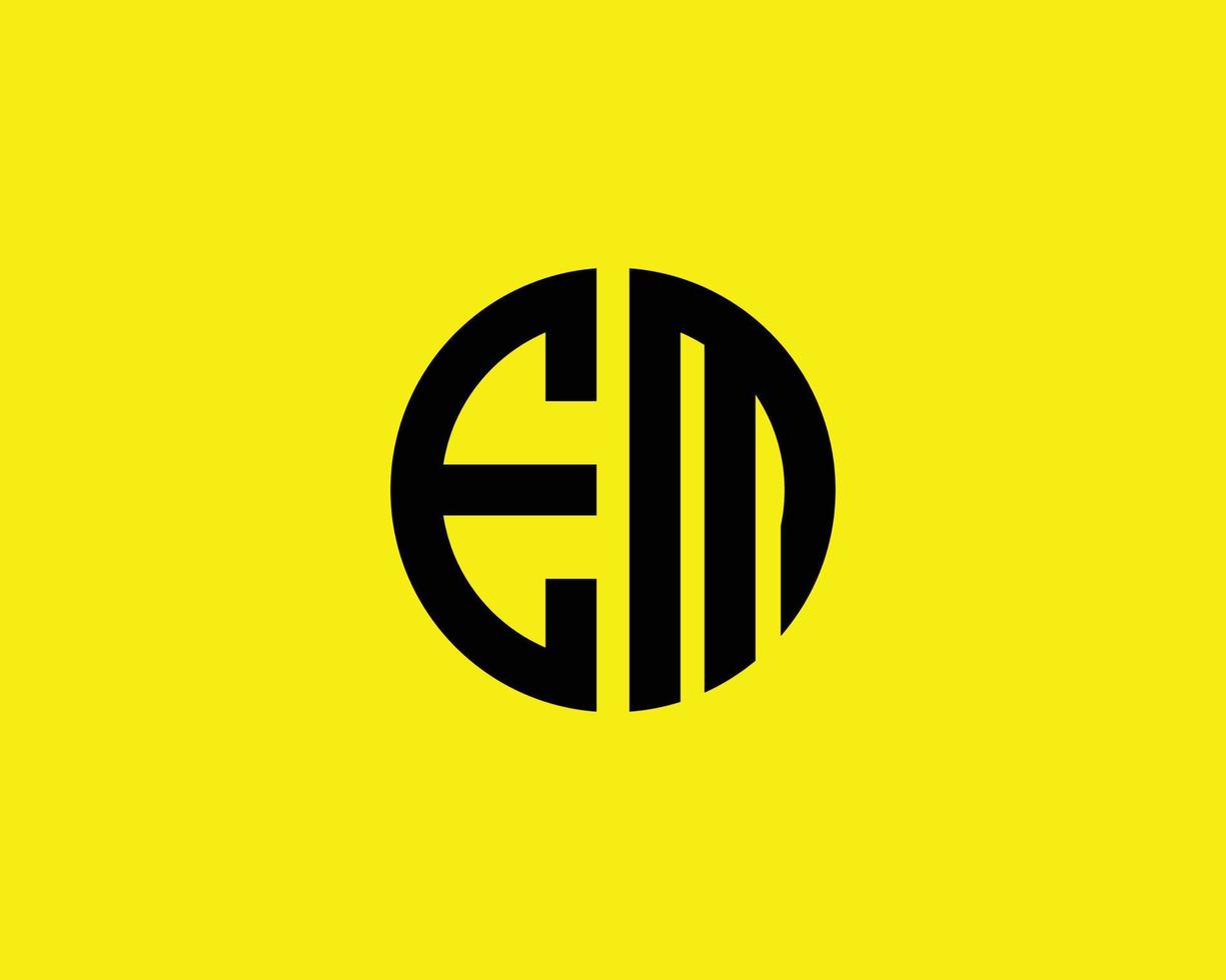 EM ME Logo design vector template