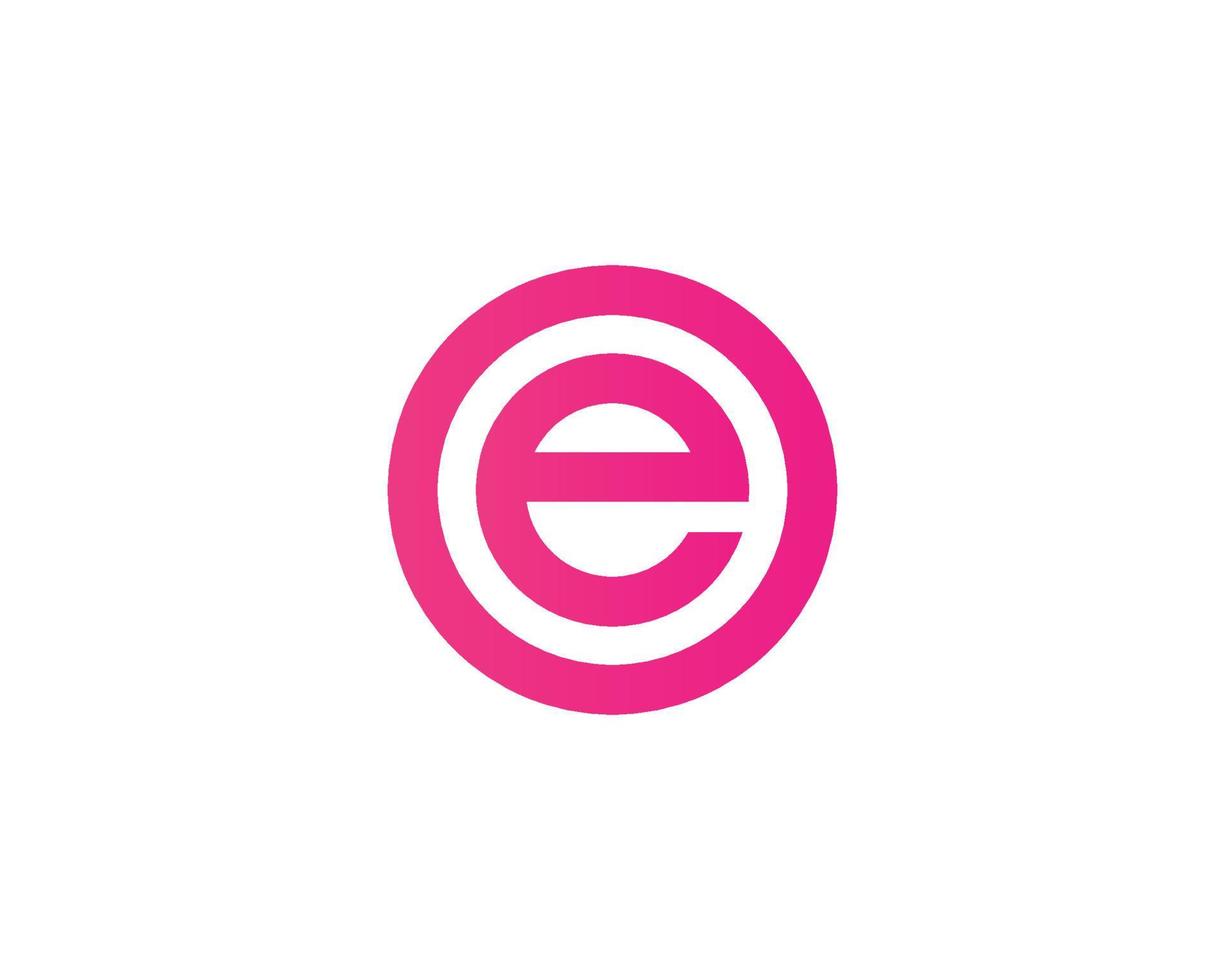 plantilla de vector de diseño de logotipo eo oe