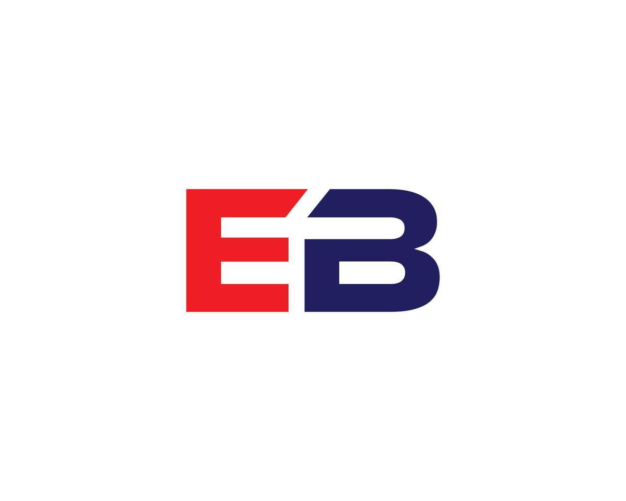 EB BE logo design vector template