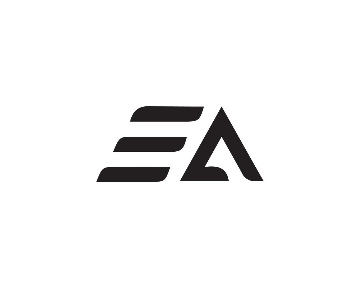 EA AE logo design vector template