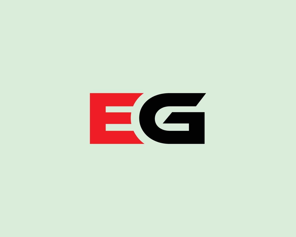EG GE Logo design vector template