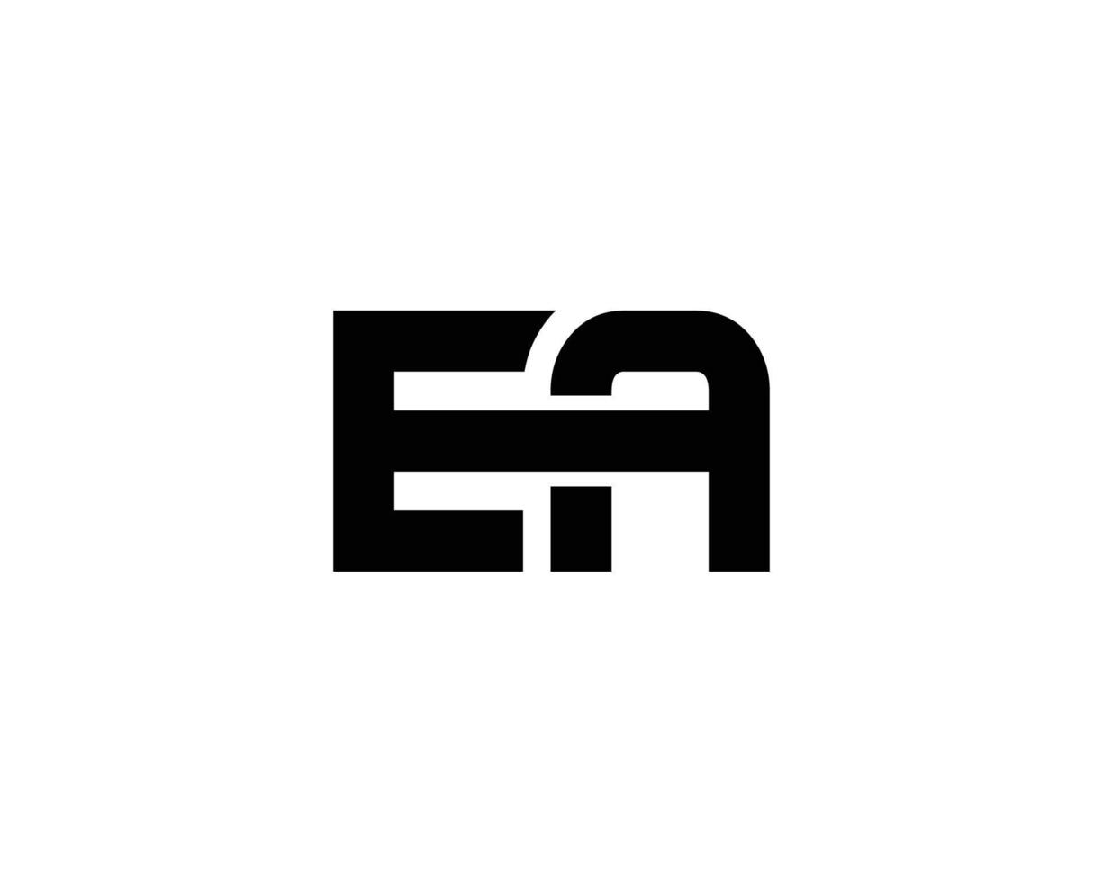 plantilla de vector de diseño de logotipo ea ae