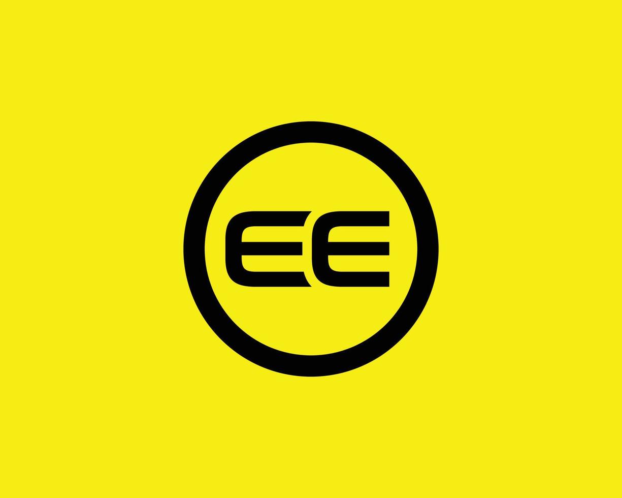 EE Logo design vector template