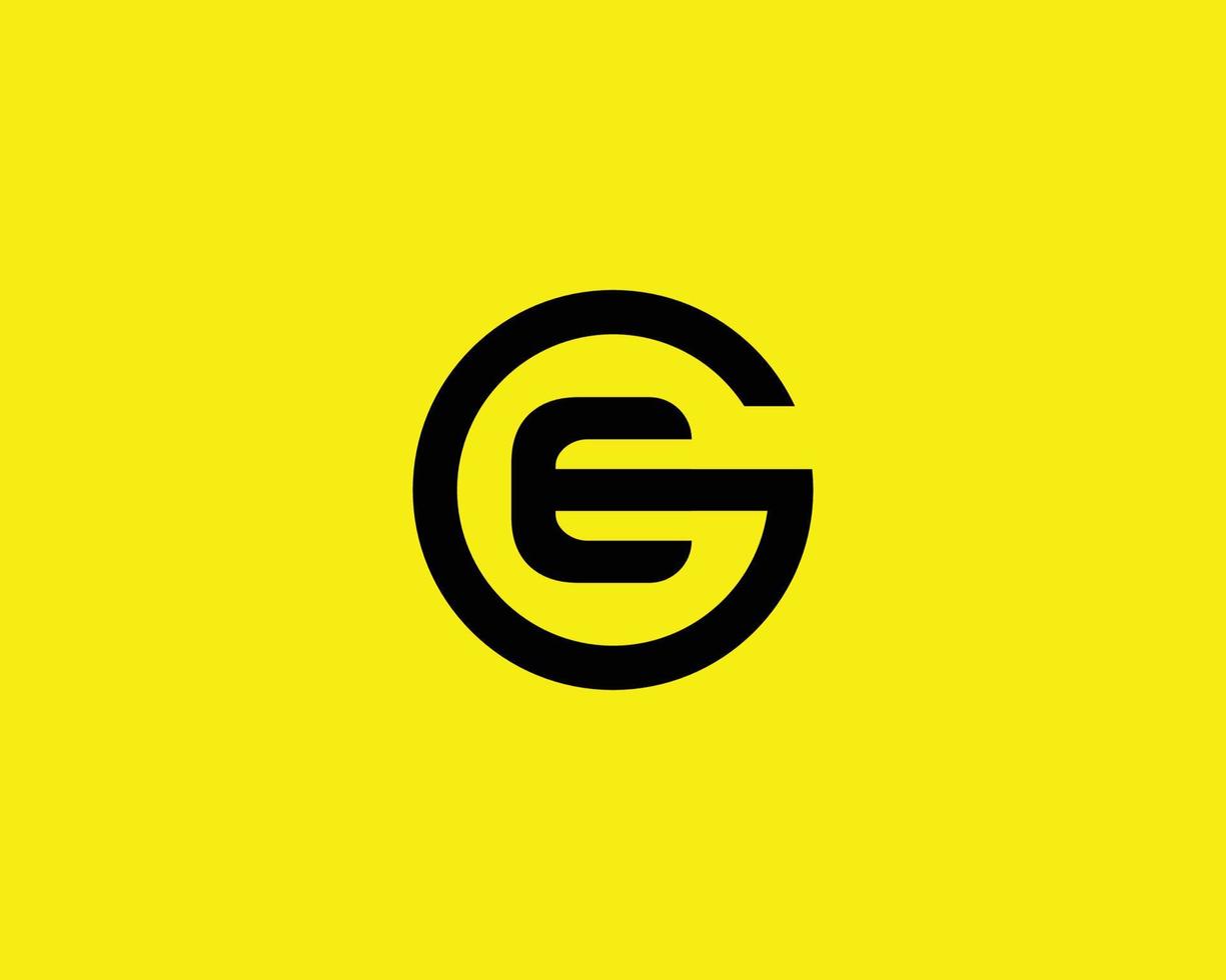 EG GE Logo design vector template