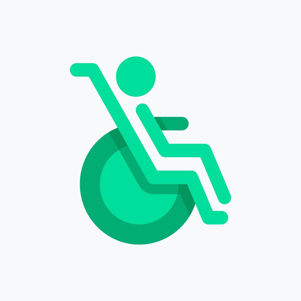 Handicap Icon. Medical Icon. Perfect for website mobile app presentation and any other projects. Icon design flat style vector