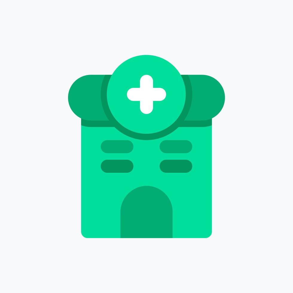 Hospital Icon. Medical Icon. Perfect for website mobile app presentation and any other projects. Icon design flat style vector