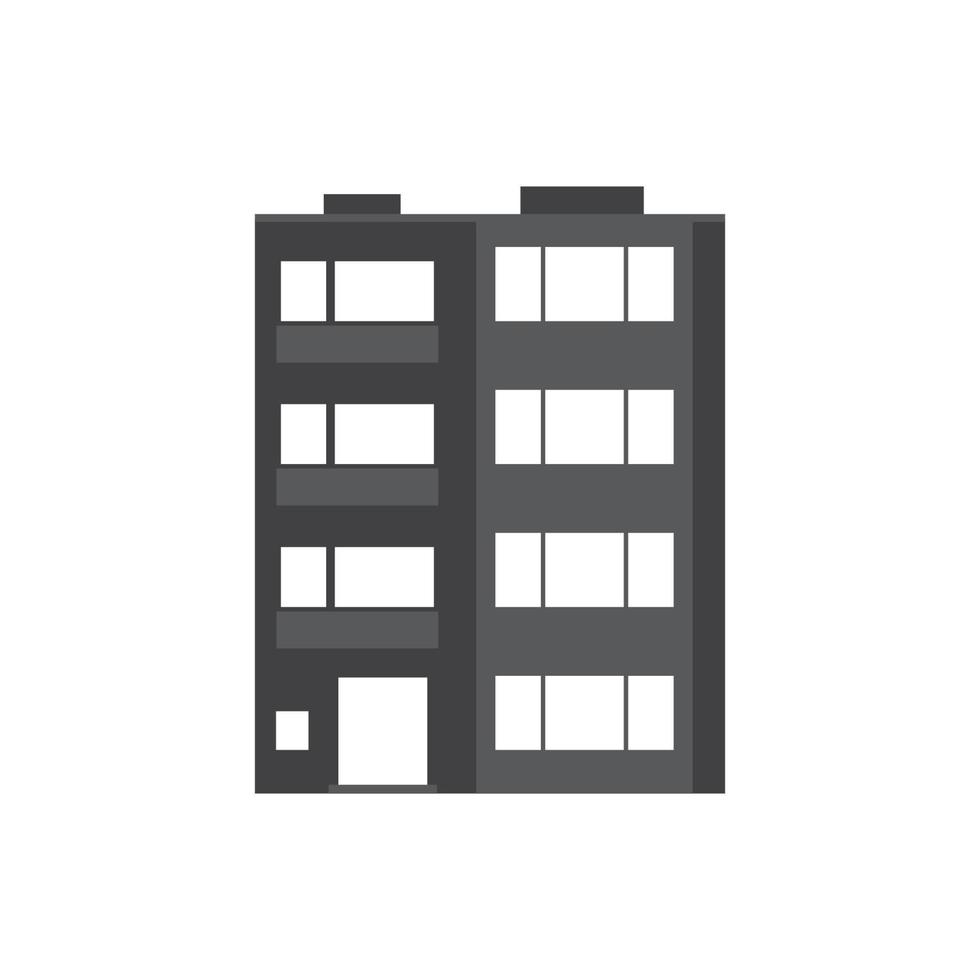 Modern Multistory House Icon vector