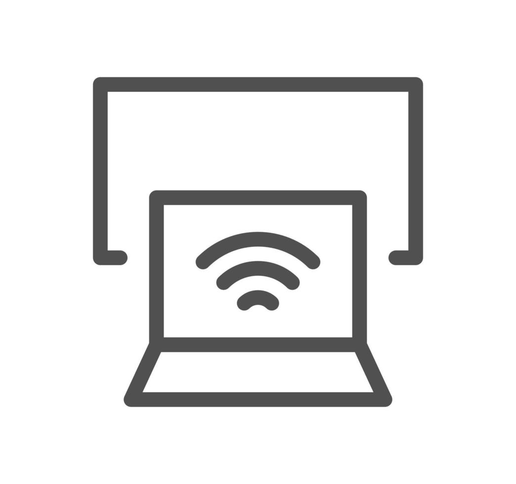 Cinema and video icon outline and linear vector. vector