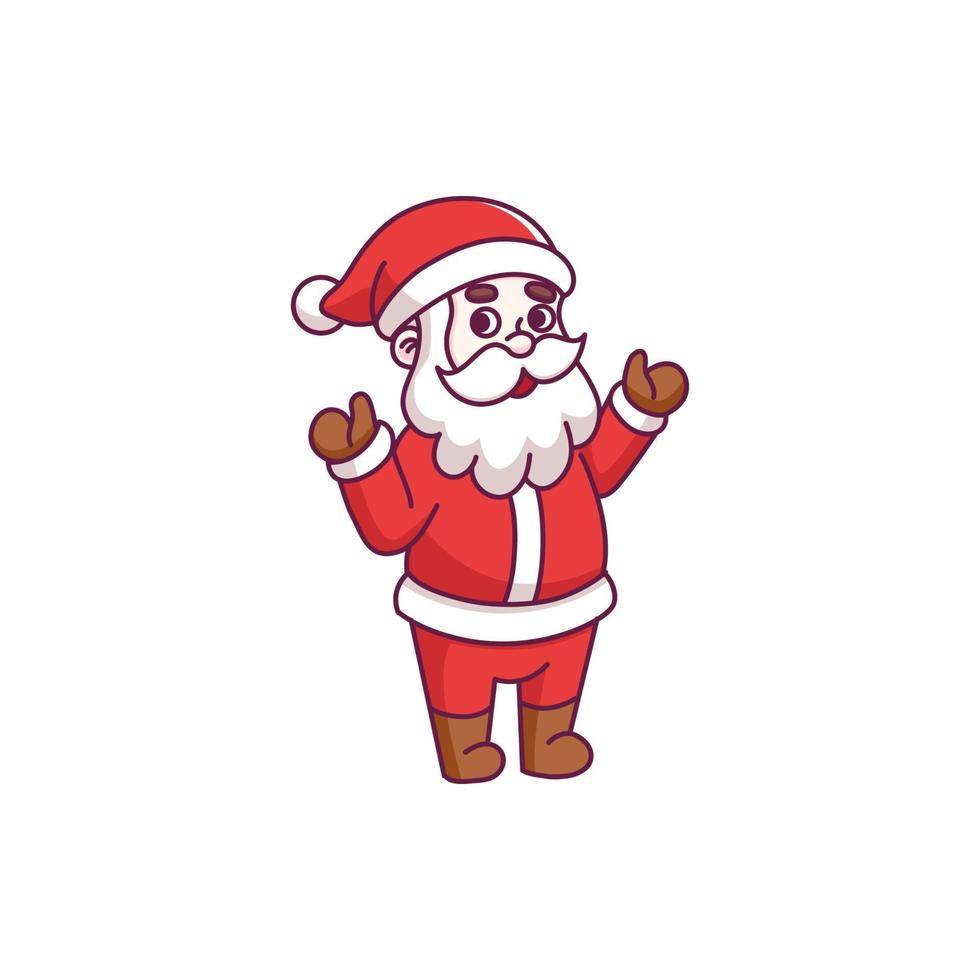 Cute santa claus cartoon character 13700526 Vector Art at Vecteezy