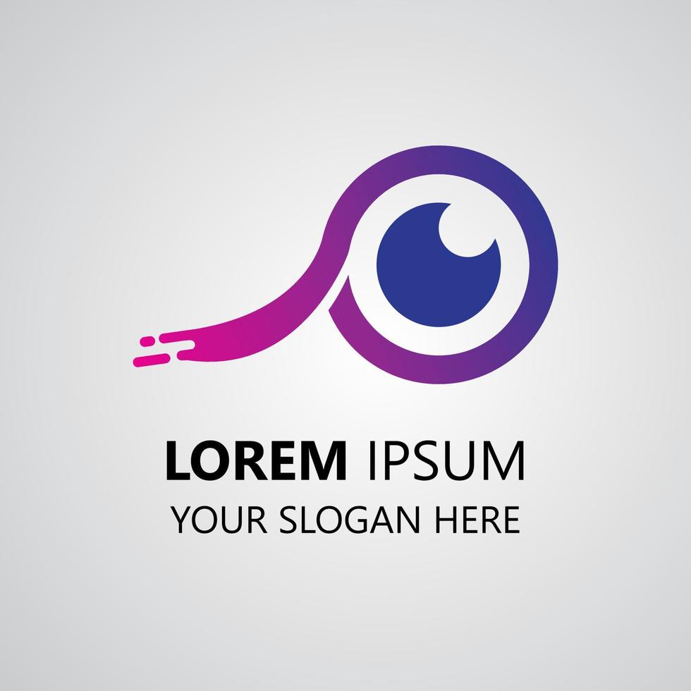 eye logo design template. creative camera vision logotype. eye illustration vector