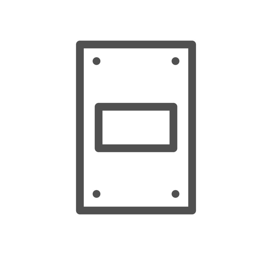 Computer and components icon outline and linear vector. vector