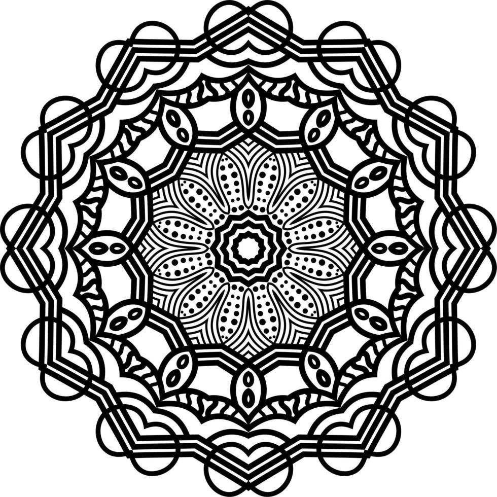 Abstract Mandala Pattern. Vector Illustration