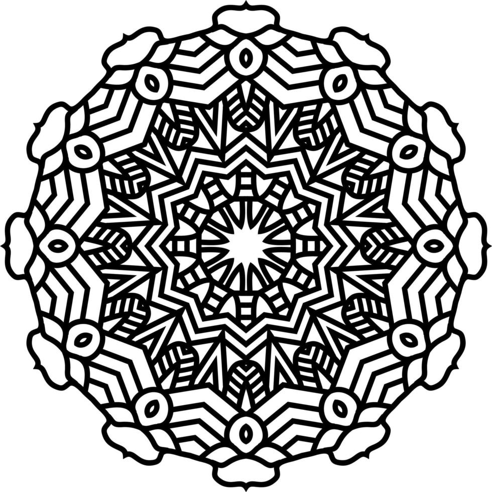 Abstract Mandala Pattern. Vector Illustration