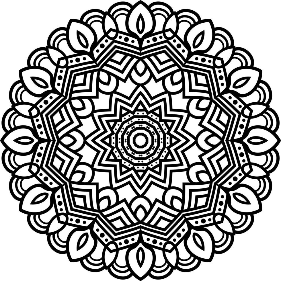 Abstract Mandala Pattern. Vector Illustration