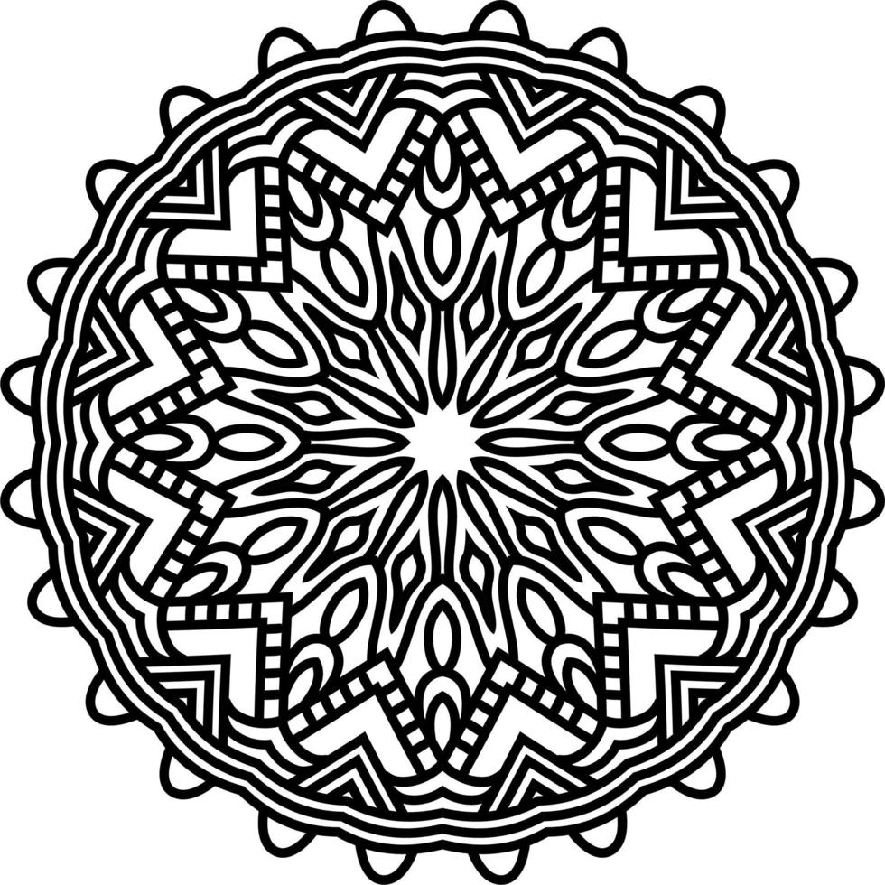 Abstract Mandala Pattern. Vector Illustration