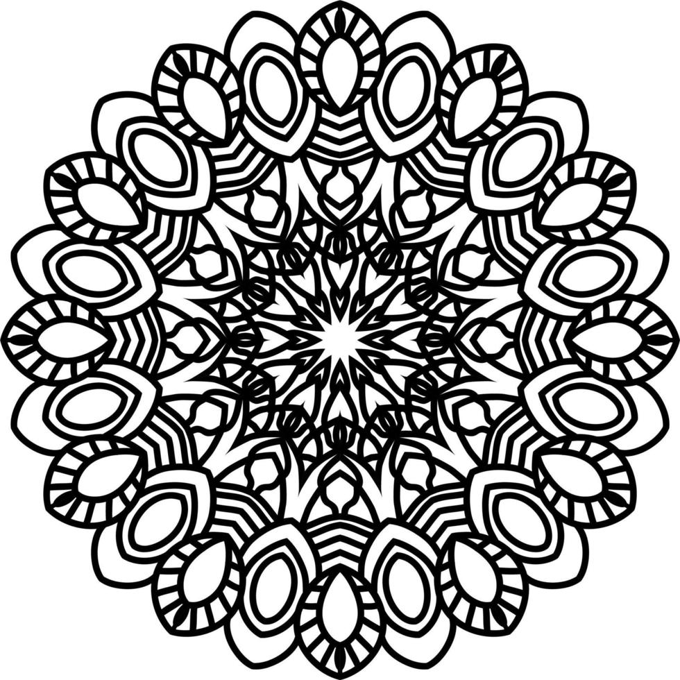 Abstract Mandala Pattern. Vector Illustration