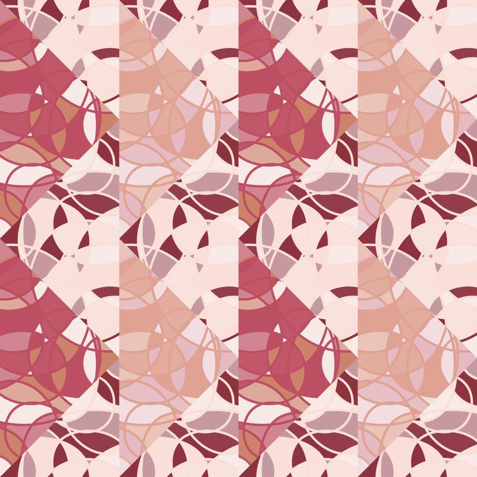 mosaico creativo dibujado a mano de líneas de patrones sin fisuras. ornamento simétrico abstracto decorativo. vector
