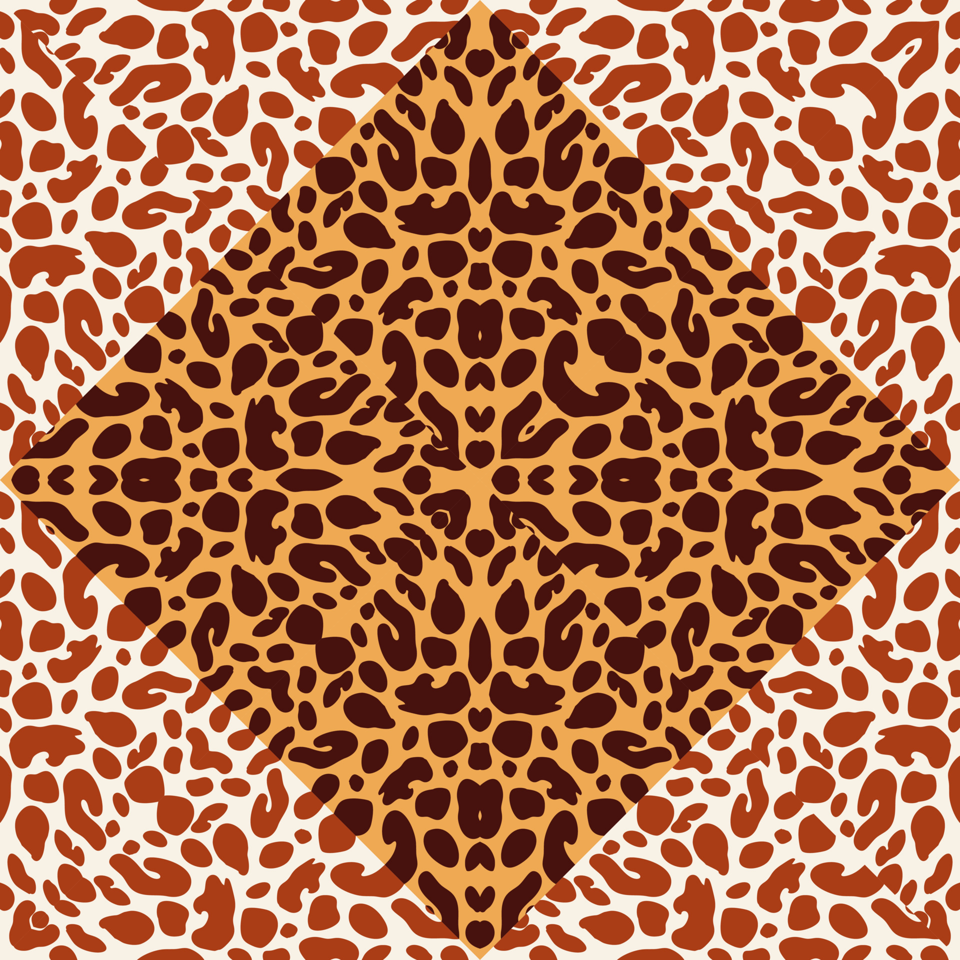Abstract leopard skin mosaic seamless pattern design. Geometric animal skin  endless background. Vintage cheetah fur wallpaper. 13700751 Vector Art at  Vecteezy