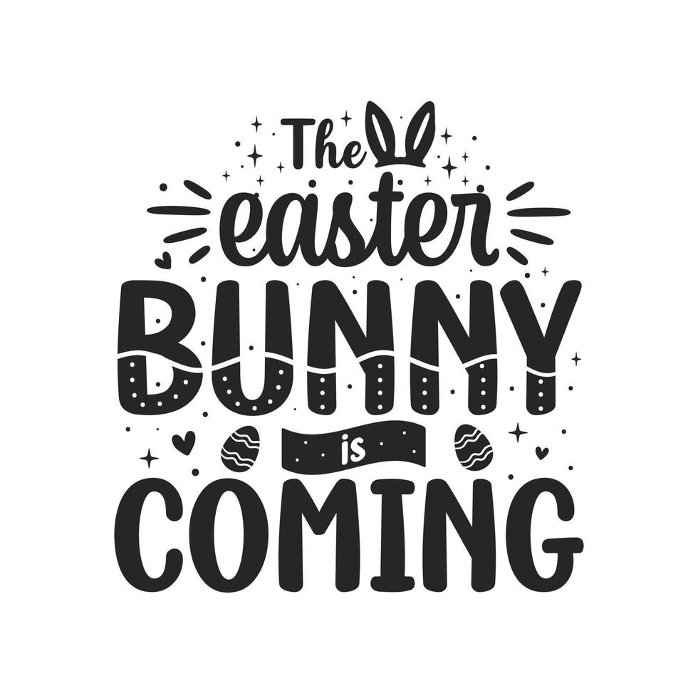 The easter Bunny is coming - celebrating spring holiday vector