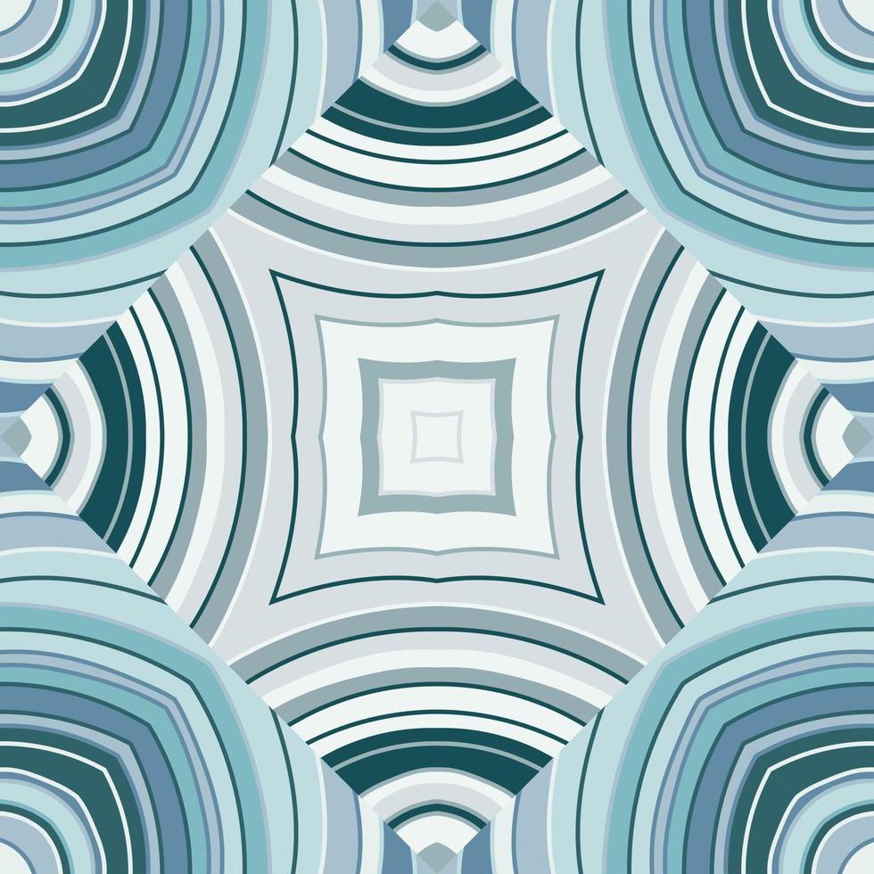 Wave mosaic seamless patern. Decorative lines wallpaper. Hand drawn linear geometric endless ornament. vector