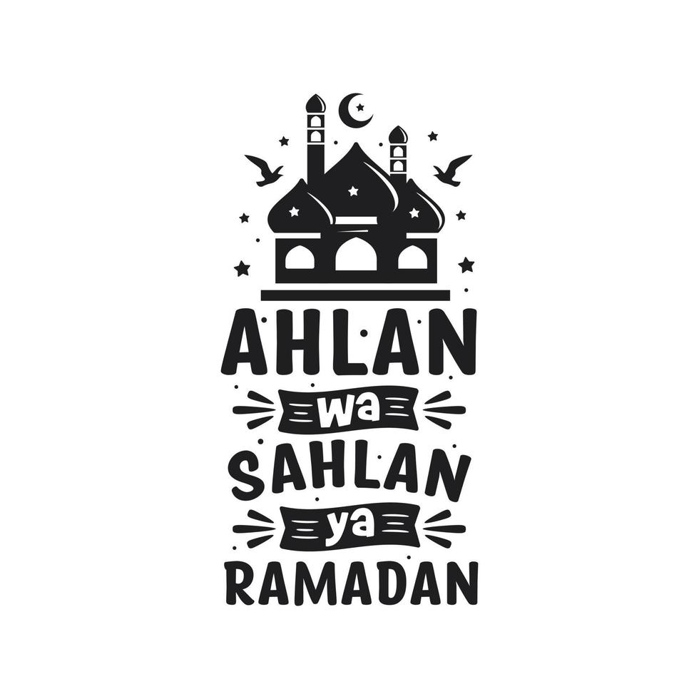 ahlan ramadan vector